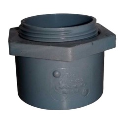 Terminal PVC Rígido 1 1-2  SCH40 -  Conector Final para Tubería Electrica