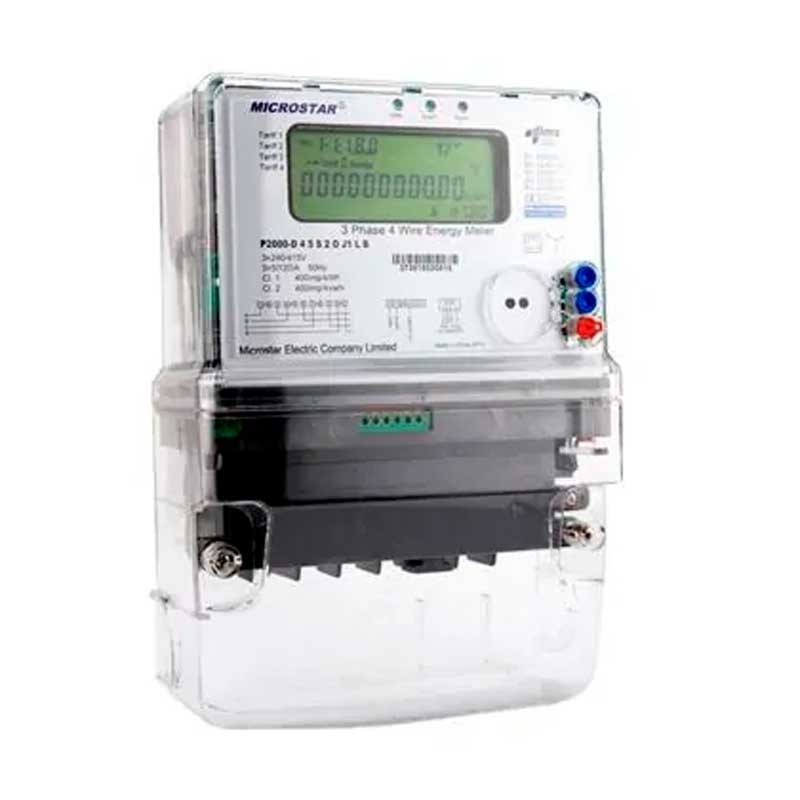 Contador Electronico Trifasico CL 0 5 1-10A Bidirrecional P2000-T-CL0.5S-CALIB-RS485/RS232