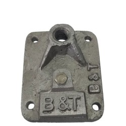 Base Metalica para punta captadora Aluminio de 5/8 plana   T32BAS001