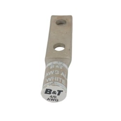 Borna Ponchar calibre   4/0 AWG Bimetalica Barril Largo Doble Hueco T12BL2H28
