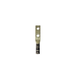 Borna Ponchar calibre     4 AWG Estañada Cobre Barril Largo Doble Hueco Ojo 1-4  D004