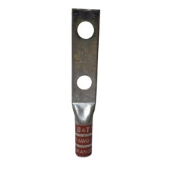 Borna Ponchar calibre   3/0 AWG Estañada Cobre Barril Largo Doble Hueco  T11BL2H27