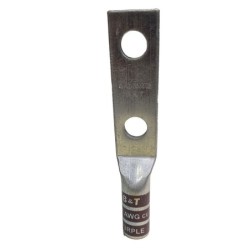 Borna Ponchar calibre   4/0 AWG Estañada Cobre Barril Largo Doble Hueco  T11BL2H28