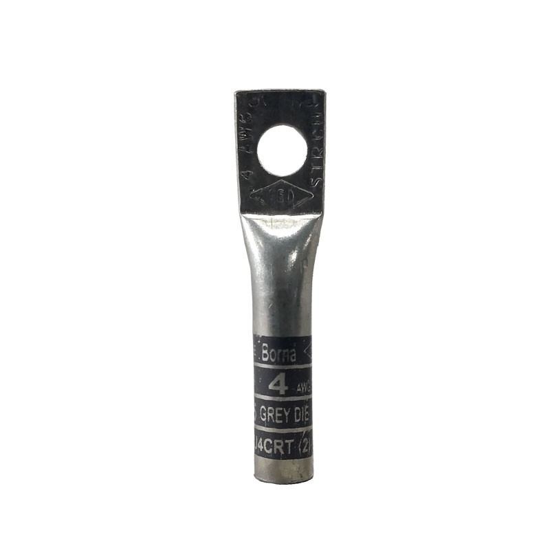 Borna Ponchar calibre     4 AWG Estañada Cobre Barril Largo Ojo 1/4  T11BL1D4C