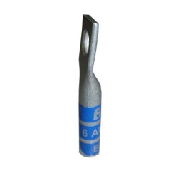 Borna Ponchar calibre     6 AWG  Estañada Cobre Barril Largo Ojo 1/4  T11BL1D6C