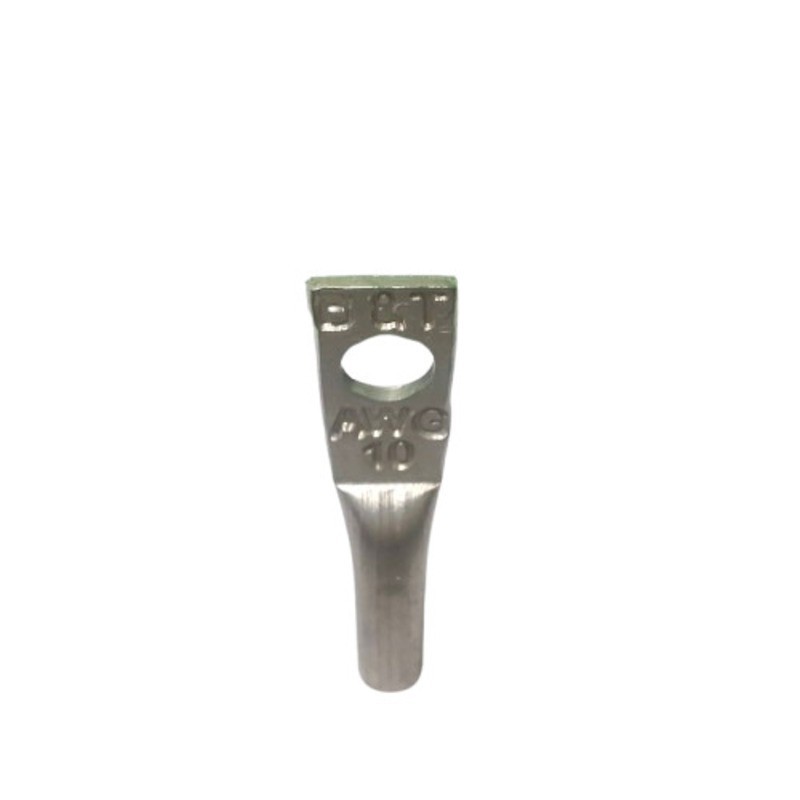 Borna de Cobre Estañado Barril Largo Calibre 10 AWG  Con Ojo de 3/16 Pulgada T11BL1B10