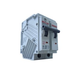 Breaker Enchufable Bipolar 2 X  20 AMP  6/10 KA  Terminal Cobre Proteccion Termomagnetica PT349313