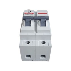 Breaker Enchufable Bipolar 2 X  32 AMP  6/10 KA  Terminal Cobre Proteccion Termomagnetica PT349314E