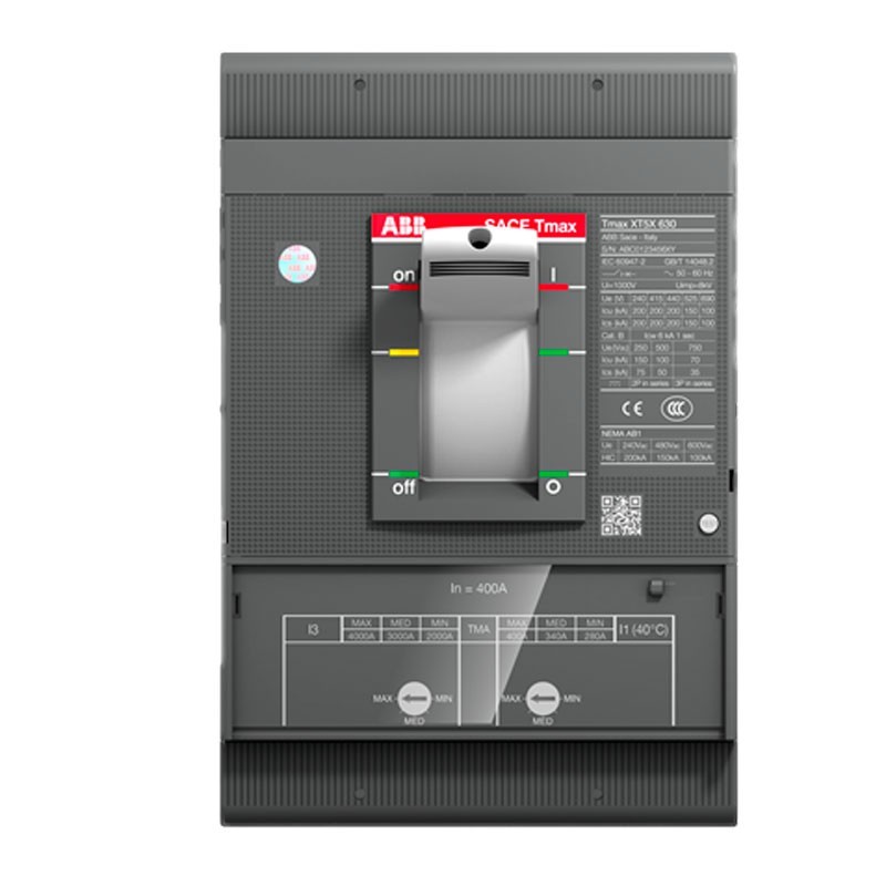 Breaker Industrial  280 -  400 AMP Capacidad de Ruptura 70 KA Graduable XT5N TMAX XT  1SDA100345R1