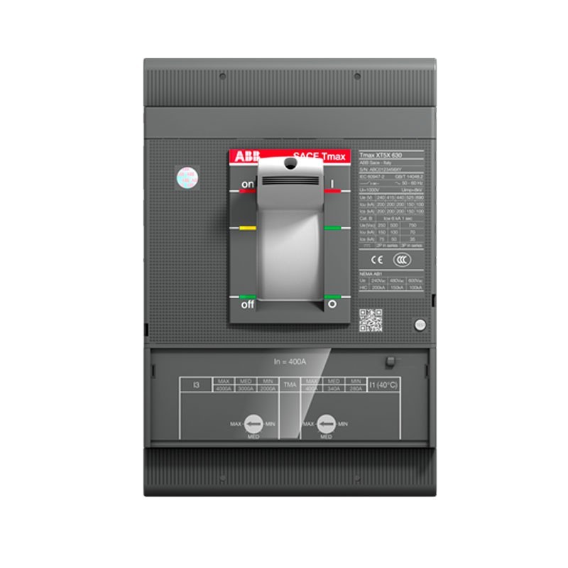 Breaker Industrial  350 -  500 AMP Capacidad de Ruptura 70 KA Graduable XT5N TMAX 1SDA100346R1