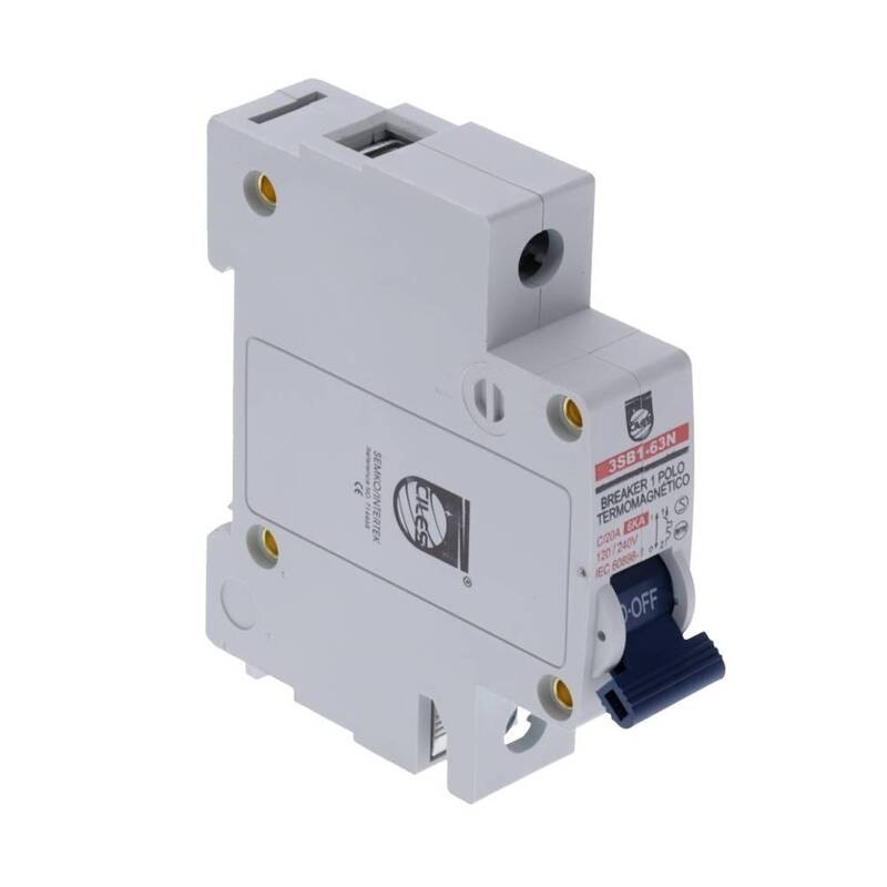 Breaker de Riel  Monopolar  1 x 16 AMP   6 KA Proteccion Termomagnetica PT349379