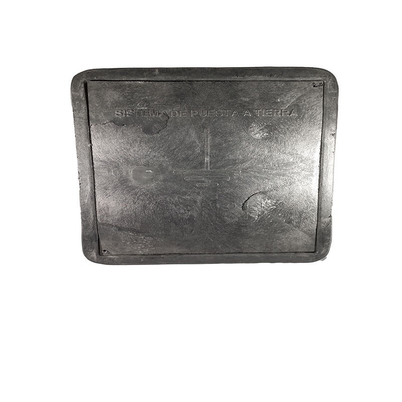 Caja de Cámara de Inspección Puesta a Tierra Polimérica 30x30 cm con Tapa Reforzada C65CI3030