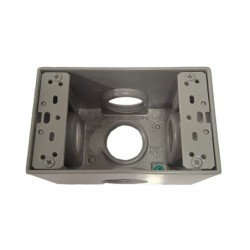 Caja Fundicion Aluminio 5800 con salida  1pulgada  5 Huecos