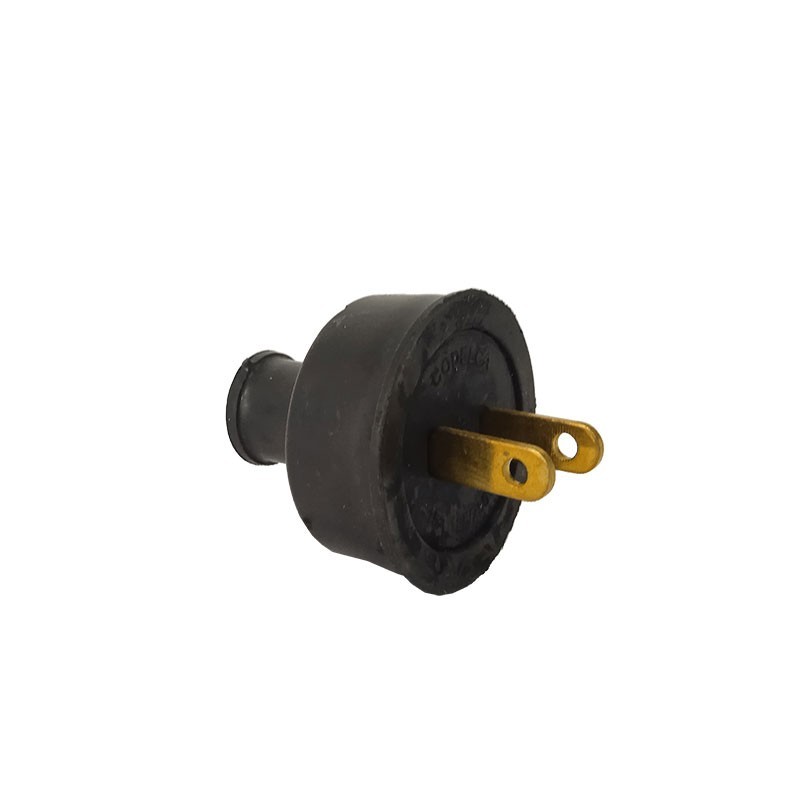 Clavija Industrial de Caucho 15A 2P Industrial sin Polo a Tierra  C-002