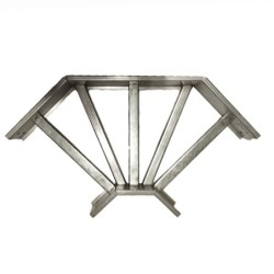 Curva Horizontal 30 x 8cm 90° calibre 18-18  CH5AG XX 9030