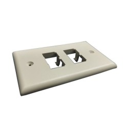 Faceplate AMP para cuatro puertos Plano