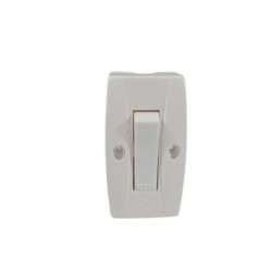 Interruptor sencillo blanco sobreponer marca astral para pared PT044017