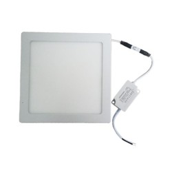 Panel Led 12W Cuadrado Sobreponer 17.5cm x 17.5 cm 6500K DL Luz Dia Blanco  Iluminacion Residencial P23588
