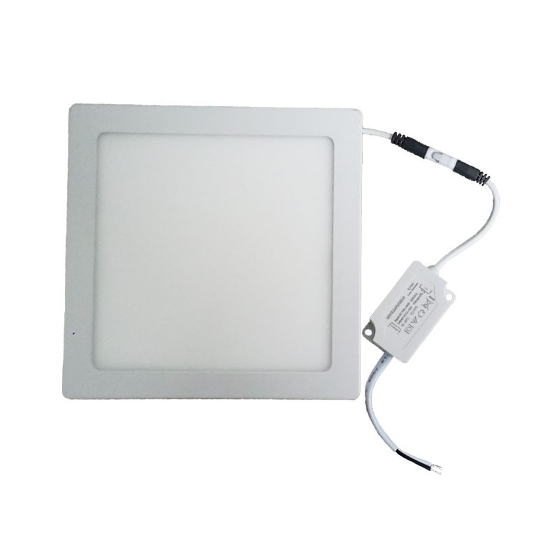 Panel Led 12W Cuadrado Sobreponer 17.5cm x 17.5 cm 6500K DL Luz Dia Blanco  Iluminacion Residencial P23588