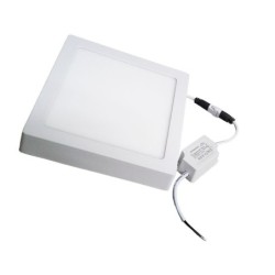 Panel Led 12W Cuadrado Sobreponer 17.5cm x 17.5 cm 6500K DL Luz Dia Blanco  Iluminacion Residencial P23588