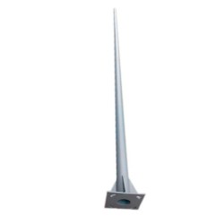 Poste metalico conico 8s para alumbrado publico