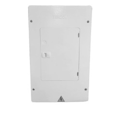 Tablero Bifasico Con Puerta 18 Circuitos Gavanizado 100 A Barraje Cobre  TB18PGB
