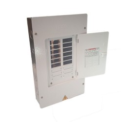 Tablero TERCOL Bifasico Con Puerta 18 Circuitos 125A Blanco GALVANIZADO  TB18PG