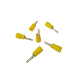 Terminal Pin Punta Cilind Calibre 12/10 Awg AMARILLO