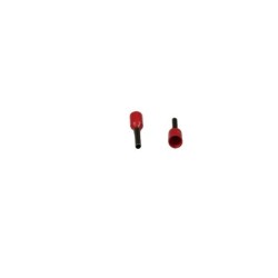 Terminal Pin Tubular Aislado Naranja Calibre 22 AWG - Conector Electrico de Insercion