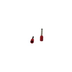 Terminal Pin Tubular Aislado Naranja Calibre 22 AWG - Conector Electrico de Insercion