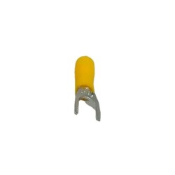Terminal Tipo Horqueta  1-4 Pulgadas Calibre  No 12-10 Amarillo