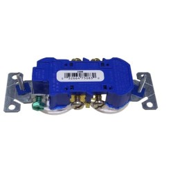 Toma Doble 15 AMP 125 V Polo a Tierra Blanca Sin Tapa  270W