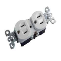 Toma Doble 20A/125V Tipo Americano Sin Placa  PT144309B