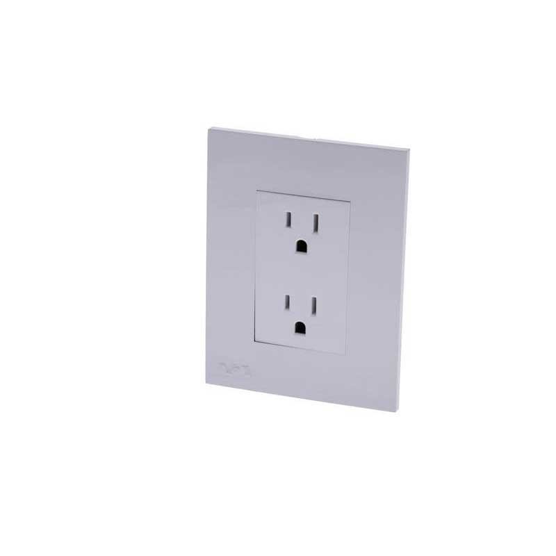 Toma Doble Blanco 15A 127V Integral Tipo Nova Conexion Electrica Segura y funcional PT144429B