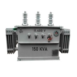 Trasformador Trifasico 150 KVA 11.4KV 220-127 Plena Carga