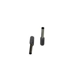 Terminal Tipo Pin Punta Hueca Gris Calibre 12  AWG - Conector Aislado de Insercion LT40010