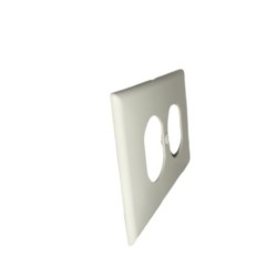 Tapa Para Toma Doble Leviton Blanca 8070300W